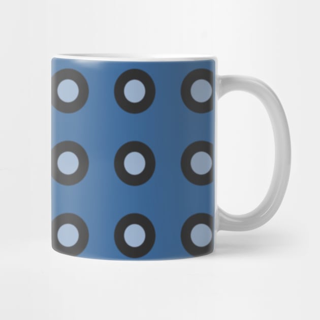 Blue and Black Circle Pattern by designs-by-ann